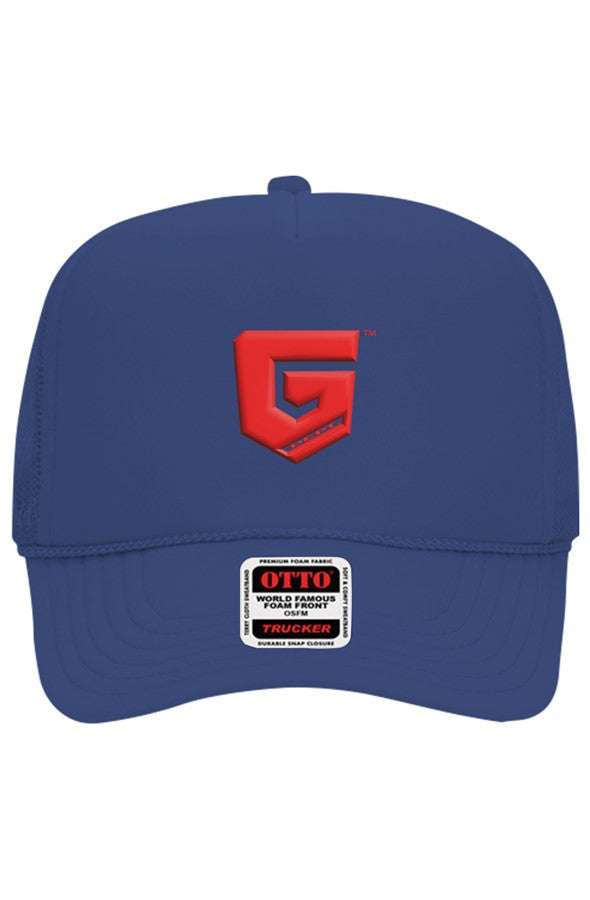 Ghetto Dept. Red Shield 5 Panel Trucker Hat