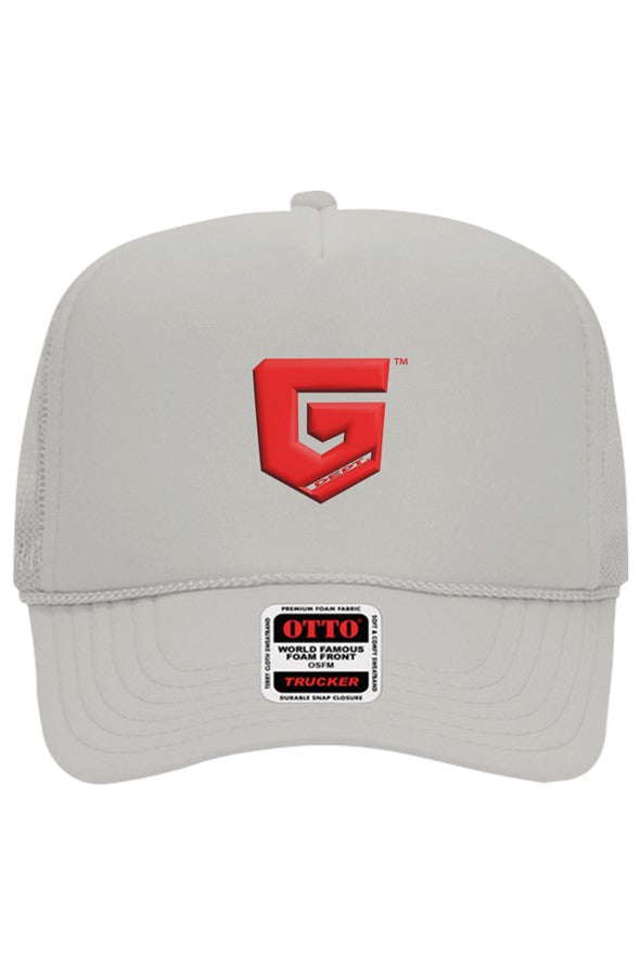 Ghetto Dept. Red Shield 5 Panel Trucker Hat
