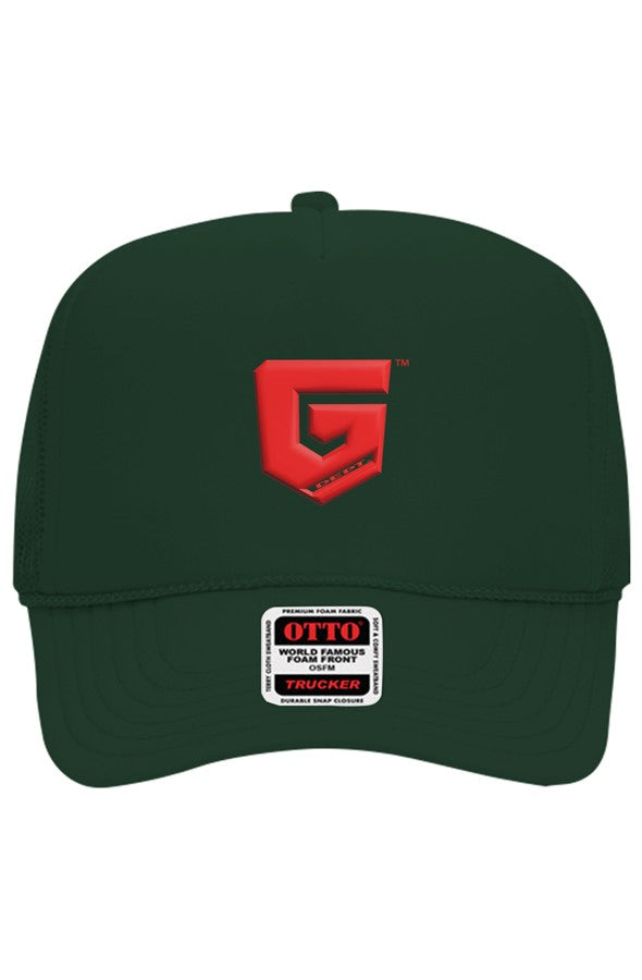 Ghetto Dept. Red Shield 5 Panel Trucker Hat