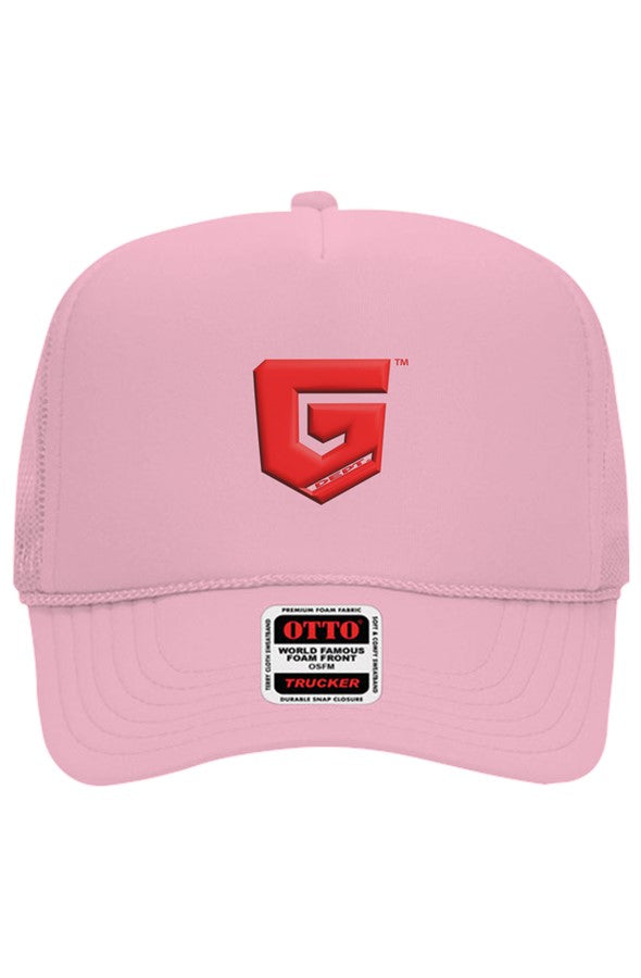 Ghetto Dept. Red Shield 5 Panel Trucker Hat
