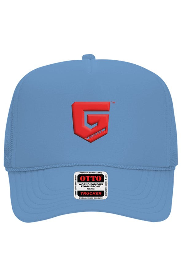 Ghetto Dept. Red Shield 5 Panel Trucker Hat