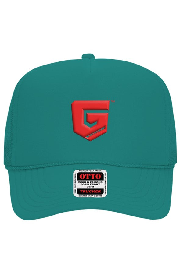 Ghetto Dept. Red Shield 5 Panel Trucker Hat