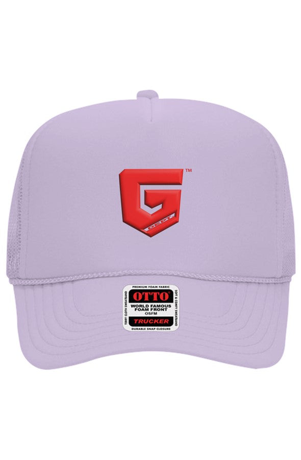 Ghetto Dept. Red Shield 5 Panel Trucker Hat