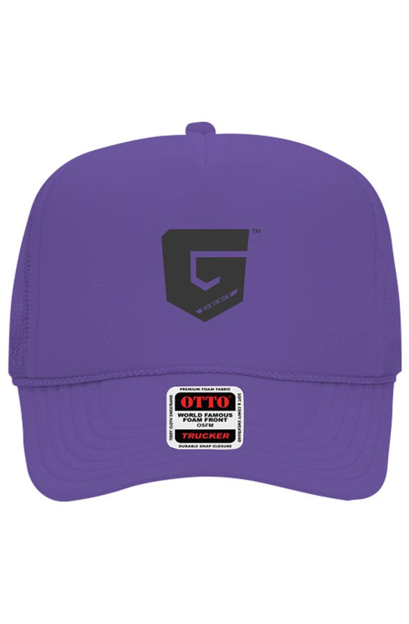 Ghetto Dept. Black Shield 5 Panel Trucker Hat