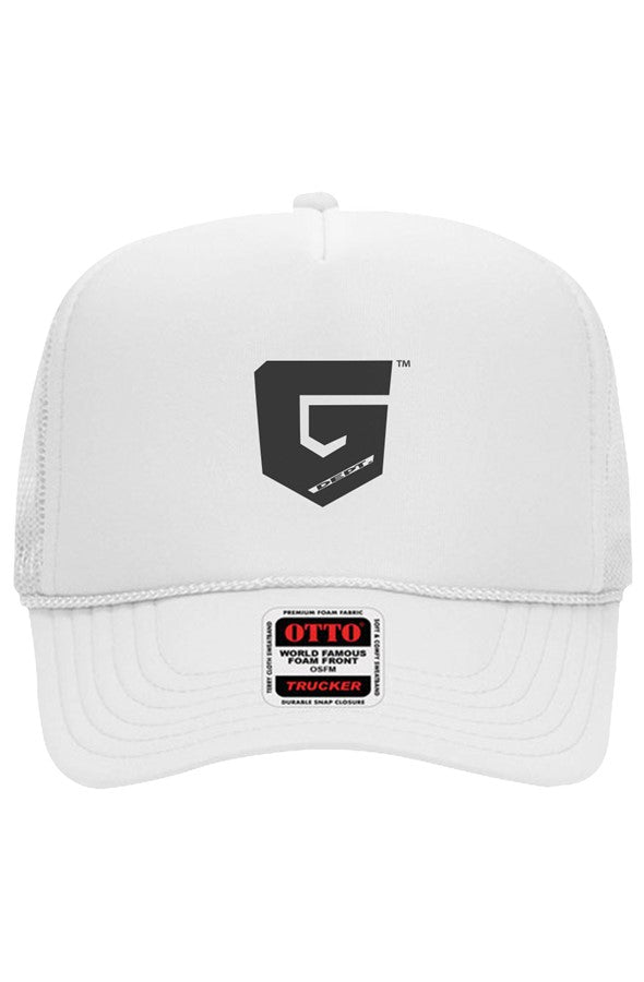Ghetto Dept. Black Shield 5 Panel Trucker Hat