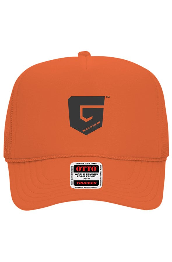 Ghetto Dept. Black Shield 5 Panel Trucker Hat