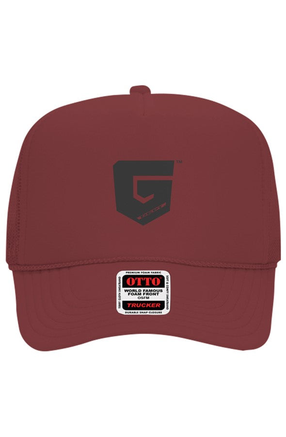 Ghetto Dept. Black Shield 5 Panel Trucker Hat