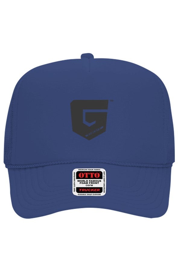 Ghetto Dept. Black Shield 5 Panel Trucker Hat