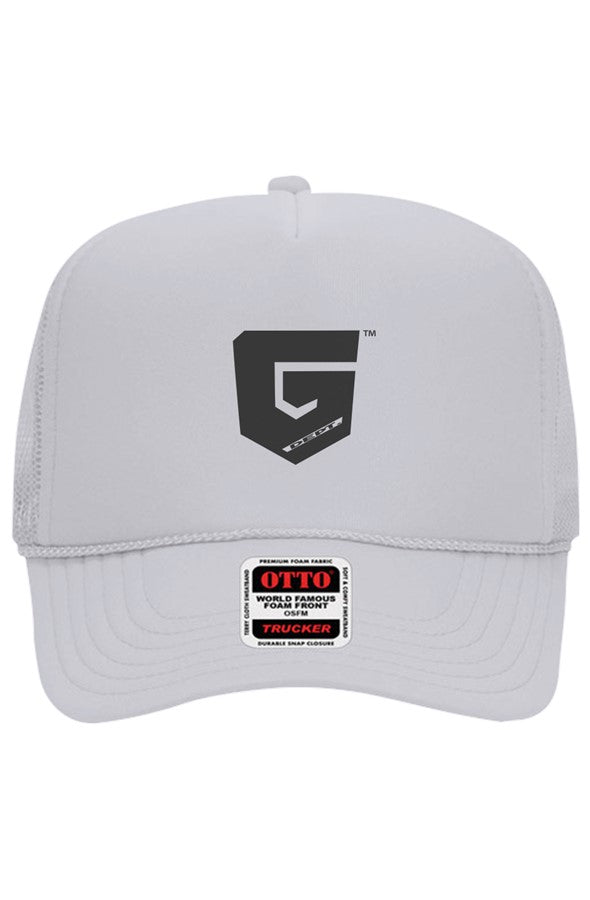 Ghetto Dept. Black Shield 5 Panel Trucker Hat