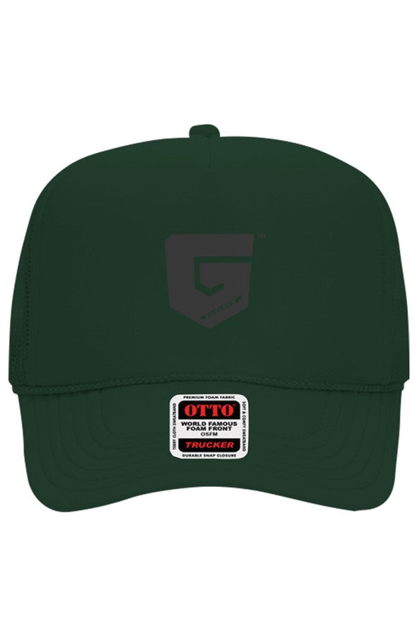 Ghetto Dept. Black Shield 5 Panel Trucker Hat