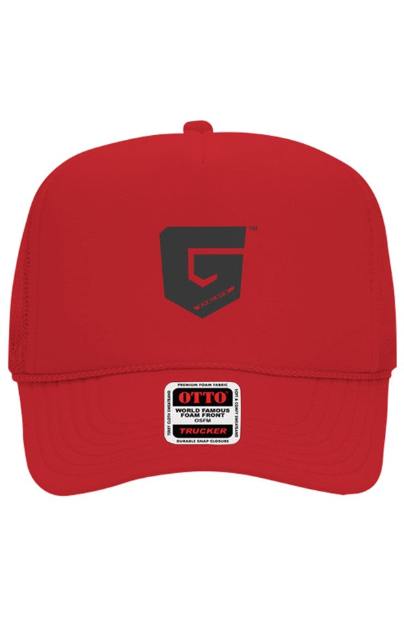 Ghetto Dept. Black Shield 5 Panel Trucker Hat