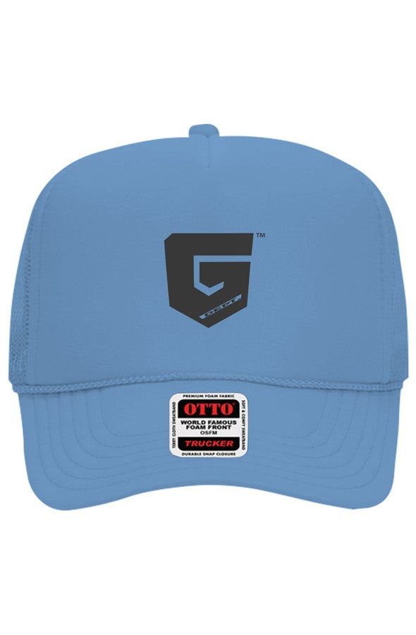 Ghetto Dept. Black Shield 5 Panel Trucker Hat