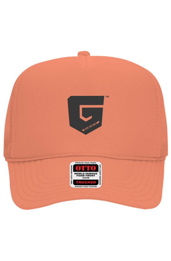 Ghetto Dept. Black Shield 5 Panel Trucker Hat