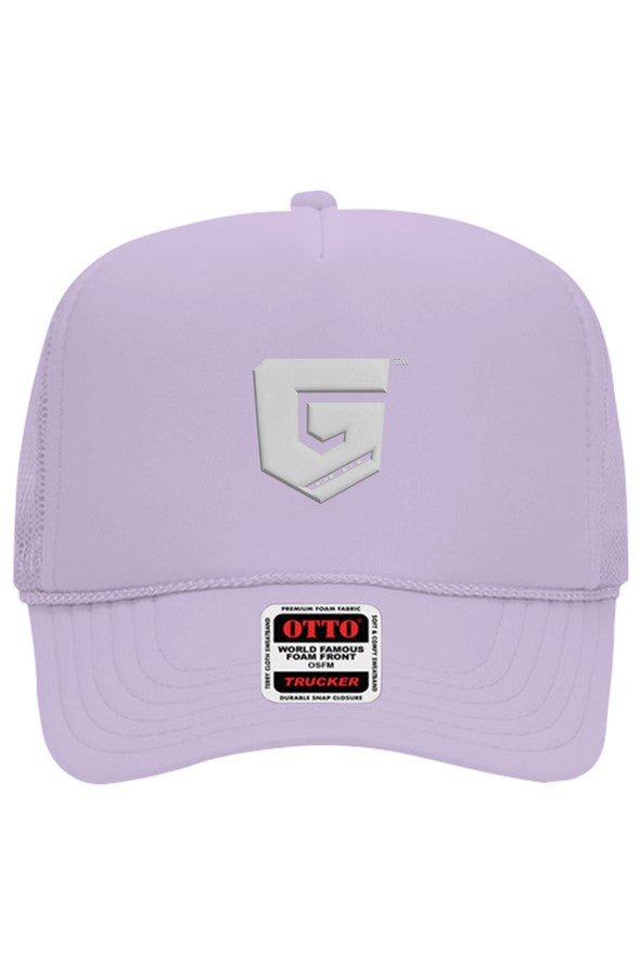 Ghetto Dept. White Shield 5 Panel Trucker Hat