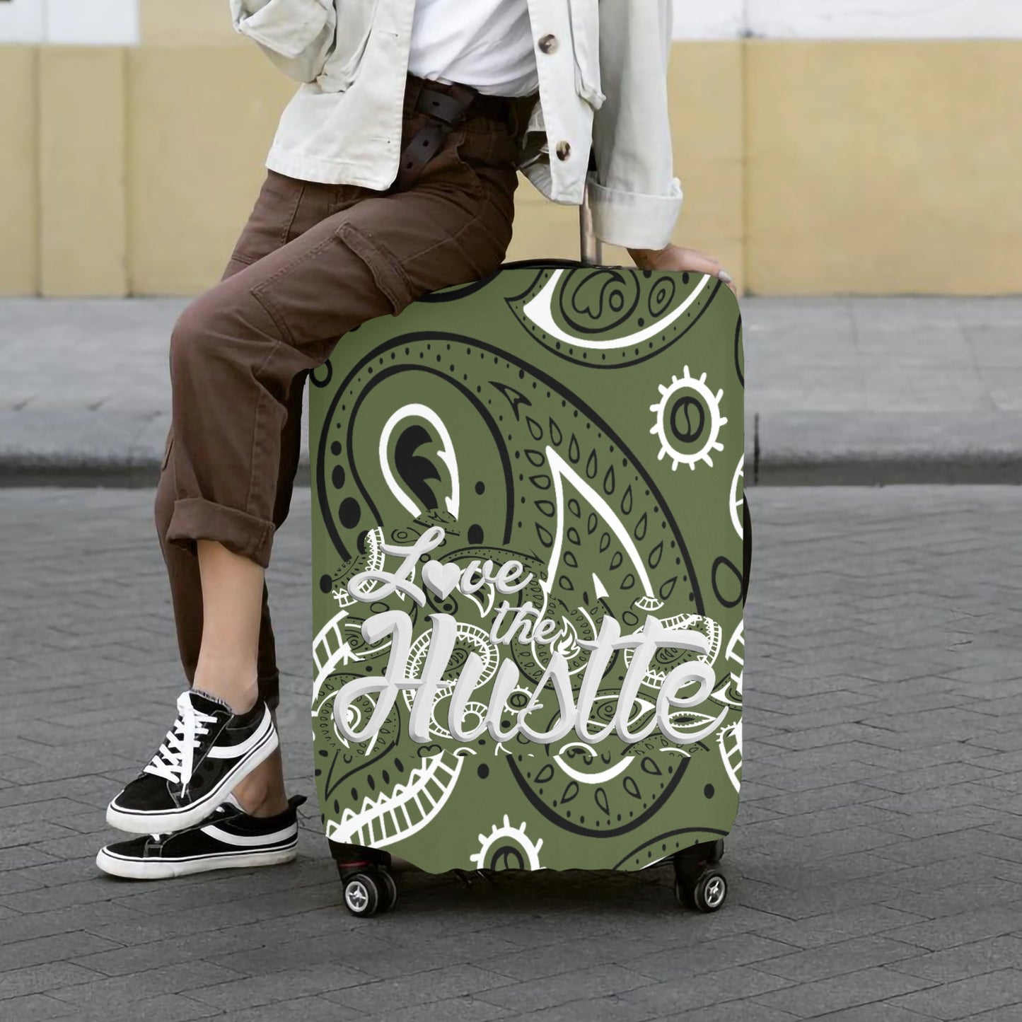 Love The Hustle™ Bandana Luggage Cover Collection (Extra Large – 28"–30")