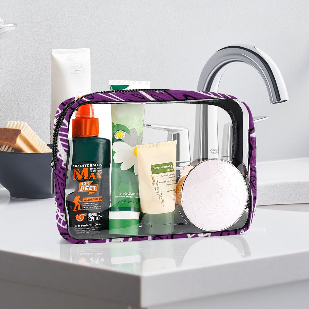 Love The Hustle™ Bandana Transparent Storage Bag – Five in One Collection