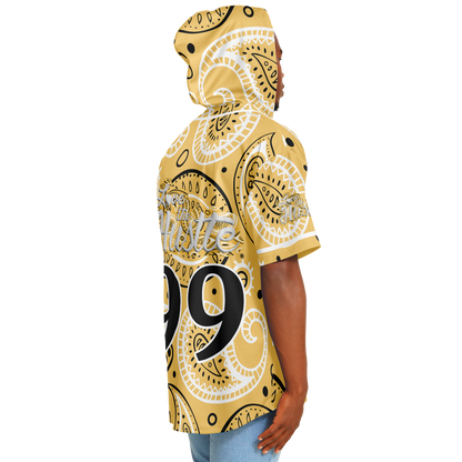 Love The Hustle® Hooded Baseball Jersey - Yellow Squad