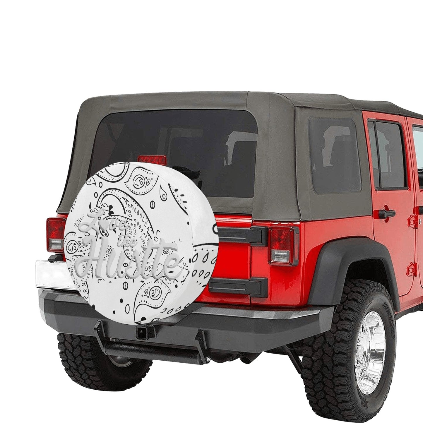 Love The Hustle Spare Tire Cover (Small) (15")
