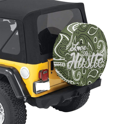 Love The Hustle Spare Tire Cover (Small) (15")