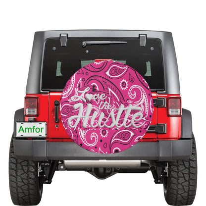 Love The Hustle Spare Tire Cover(Large)(17")