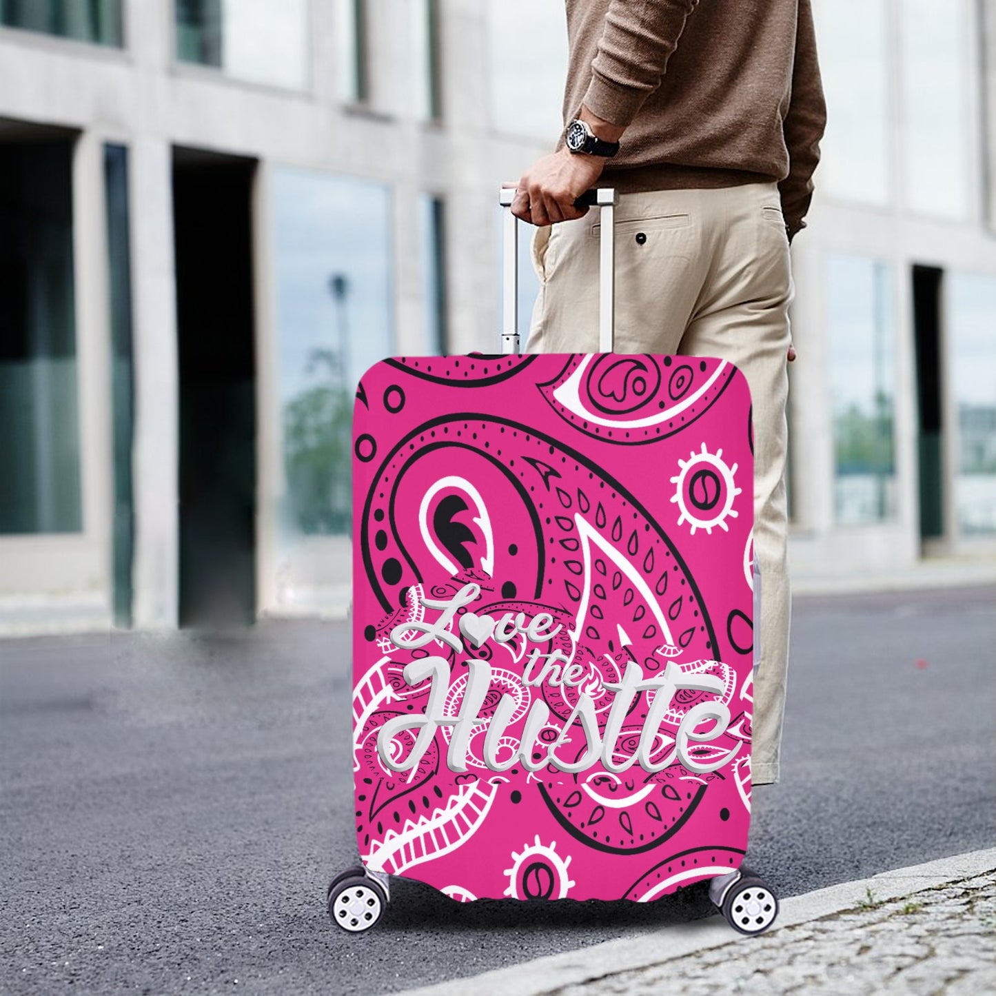 Love The Hustle™ Bandana Luggage Cover Collection (Extra Large – 28"–30")