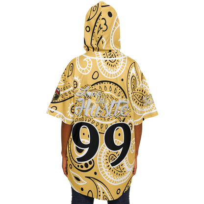 Love The Hustle® Hooded Baseball Jersey - Yellow Squad