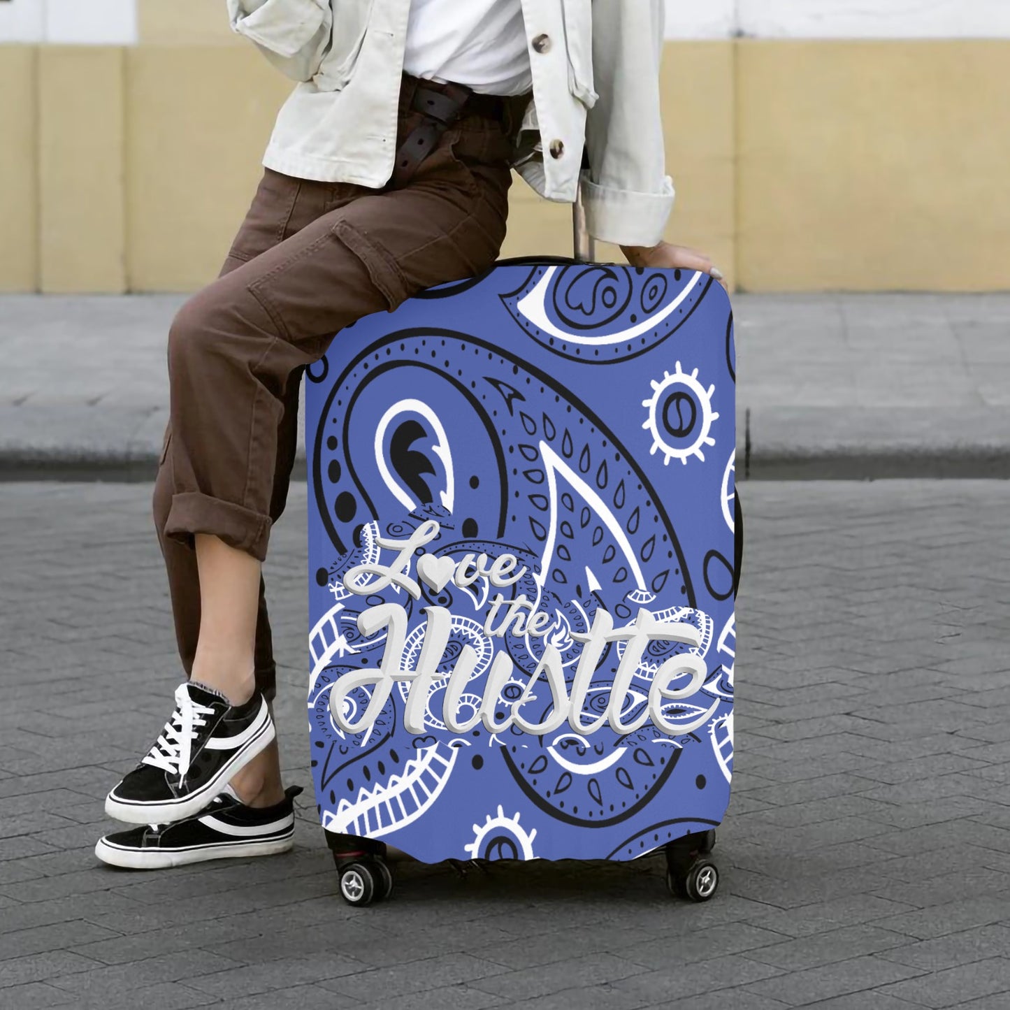 Love The Hustle™ Bandana Luggage Cover Collection (Extra Large – 28"–30")