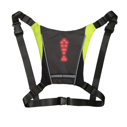 Cycling LED Signal Vest Bike Safety Wireless Turn Signal Light Riding Running Lighting Vest Safety Reflective Warning Vests