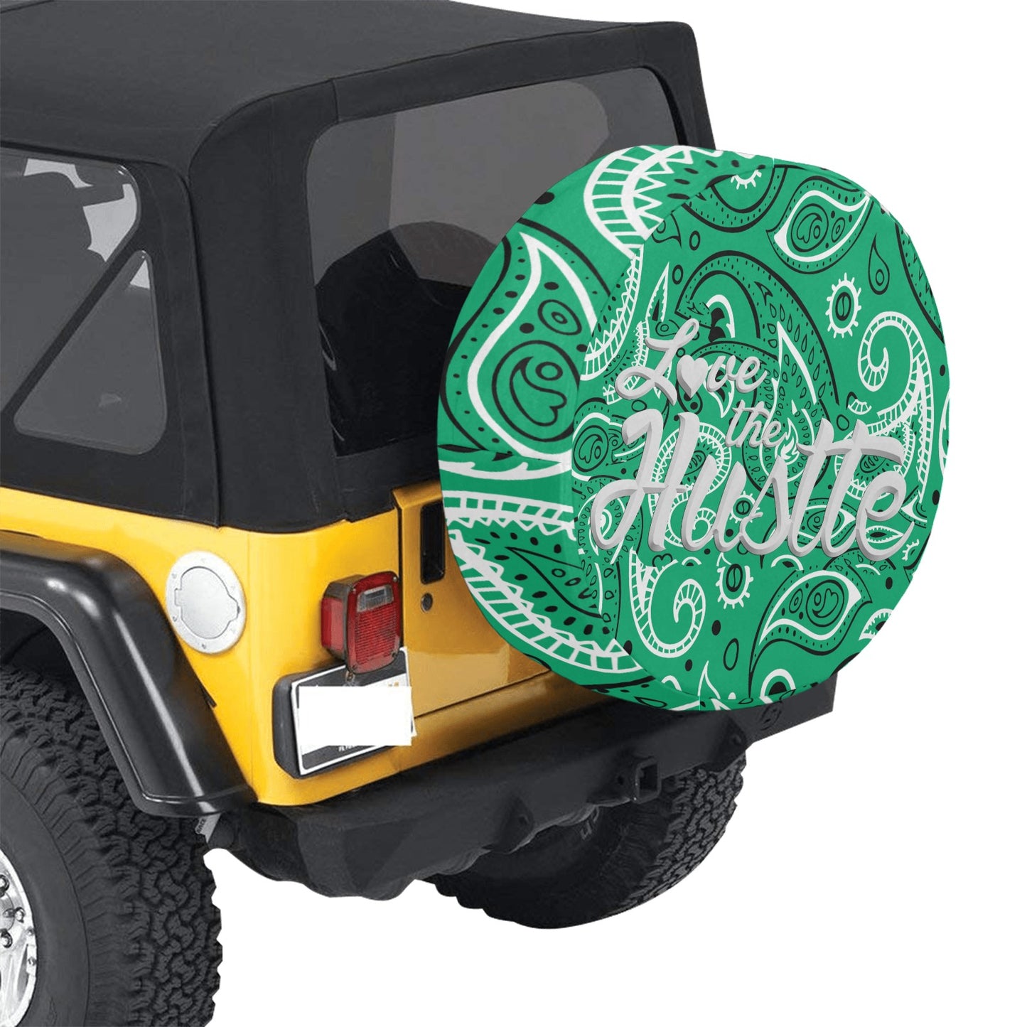Love The Hustle Spare Tire Cover(Large)(17")