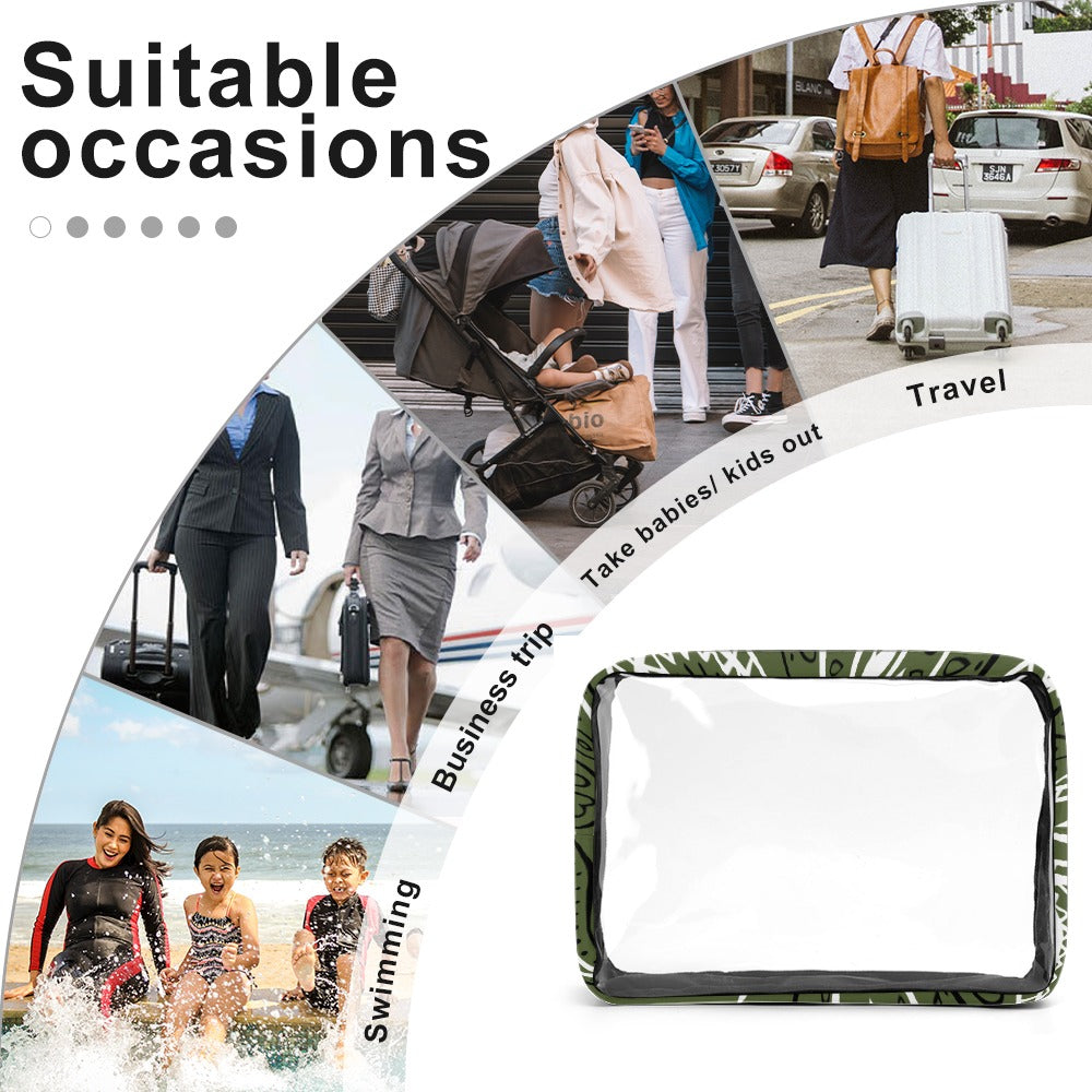 Love The Hustle™ Bandana Transparent Storage Bag – Five in One Collection