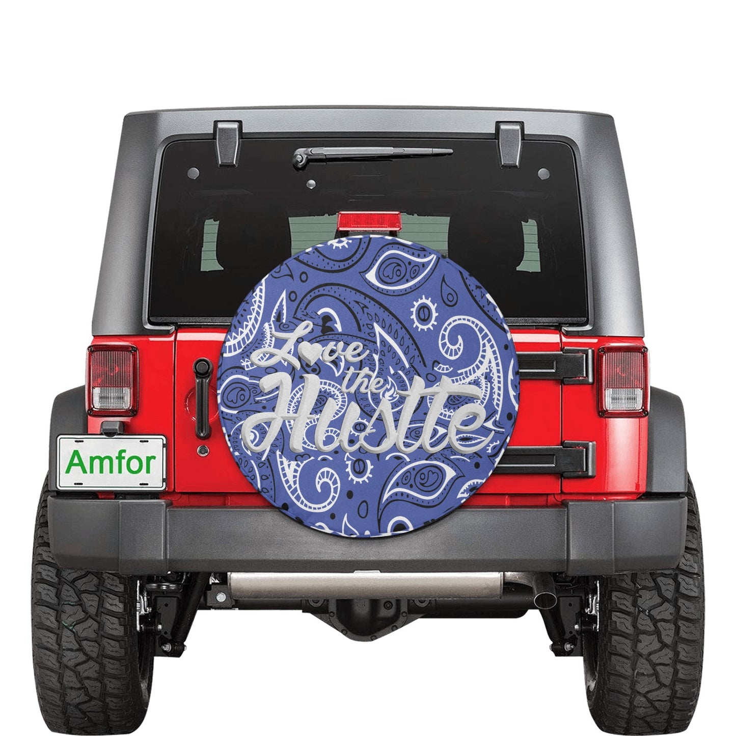Love The Hustle Spare Tire Cover (Small) (15")