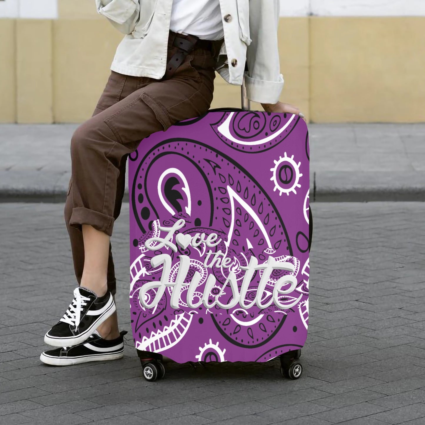 Love The Hustle™ Bandana Luggage Cover Collection (Extra Large – 28"–30")