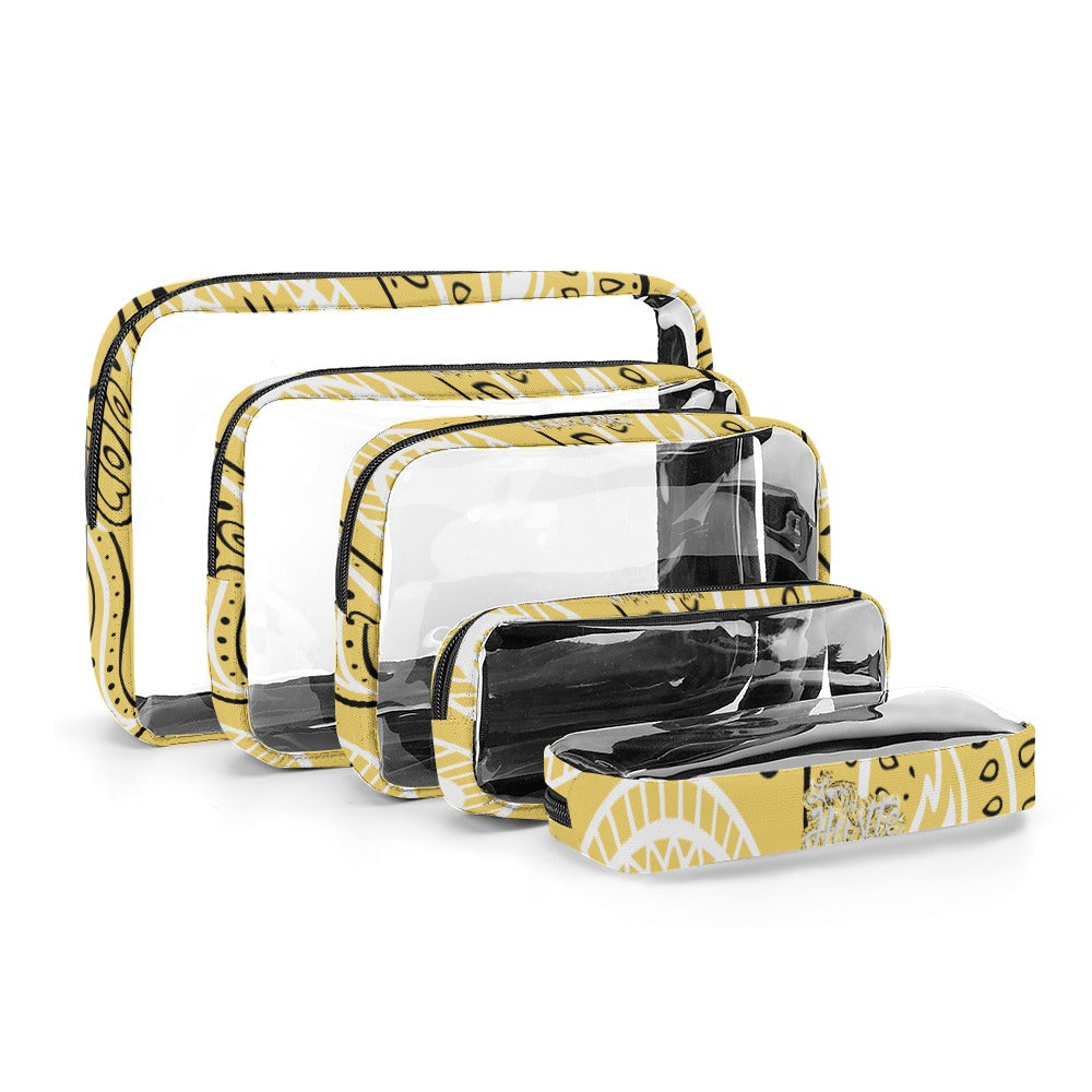 Love The Hustle™ Bandana Transparent Storage Bag – Five in One Collection
