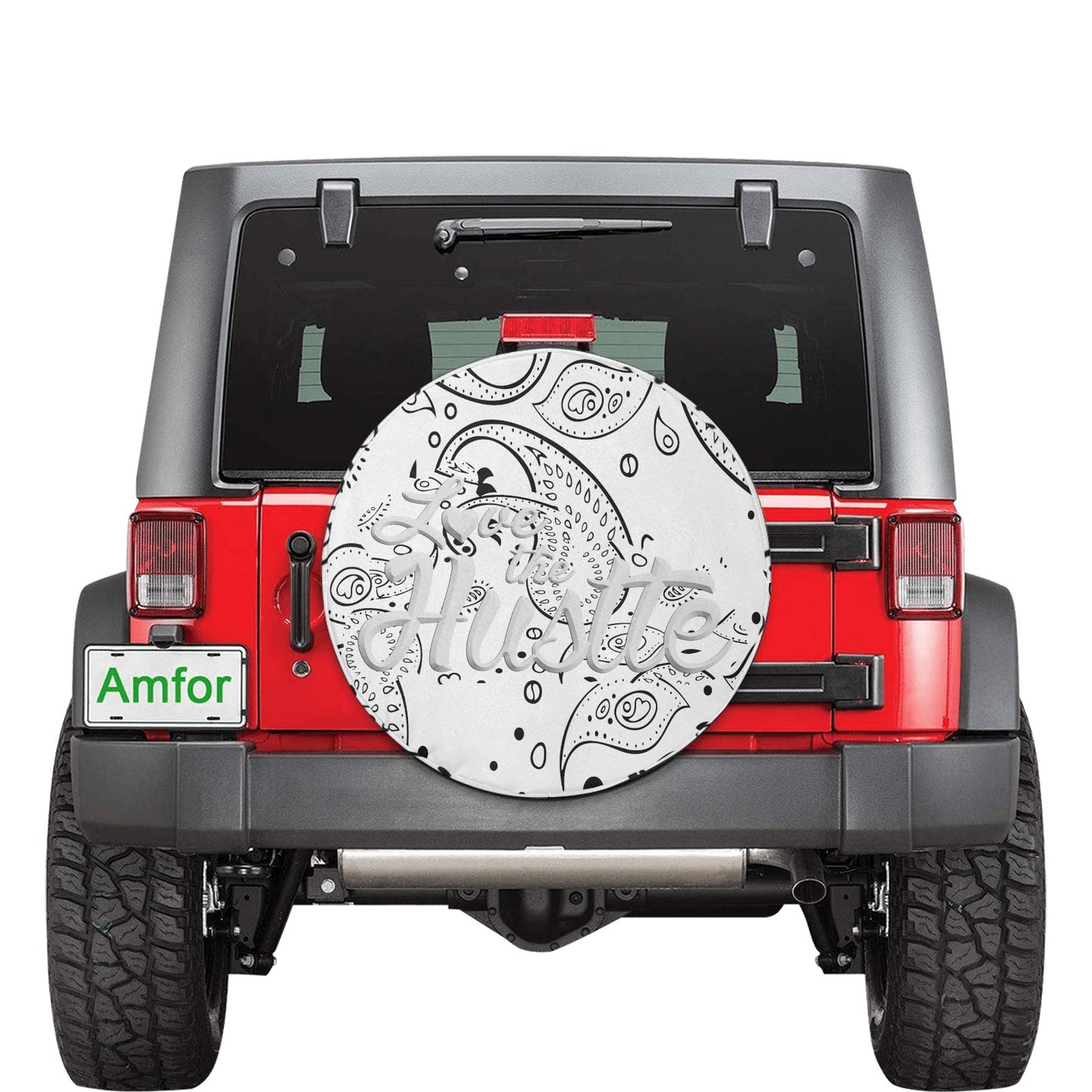 Love The Hustle Spare Tire Cover (Small) (15")