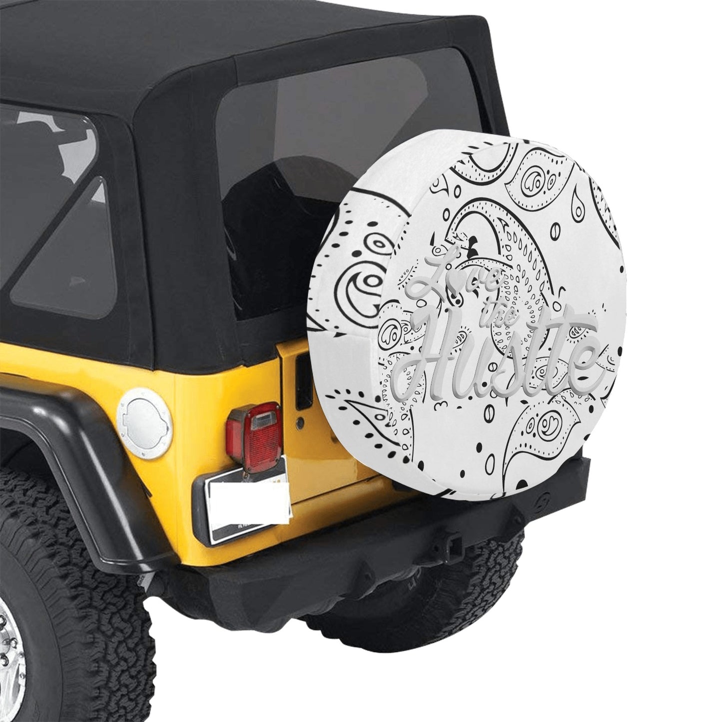 Love The Hustle Spare Tire Cover (Small) (15")