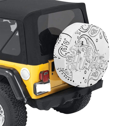 Love The Hustle Spare Tire Cover (Small) (15")
