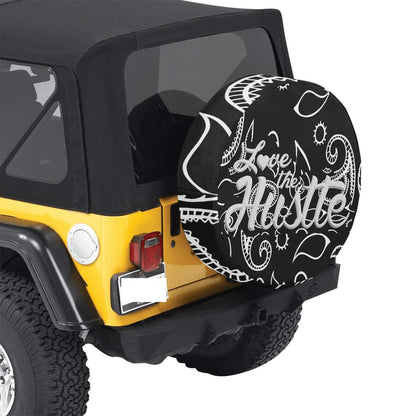 Love The Hustle Spare Tire Cover (Small) (15")