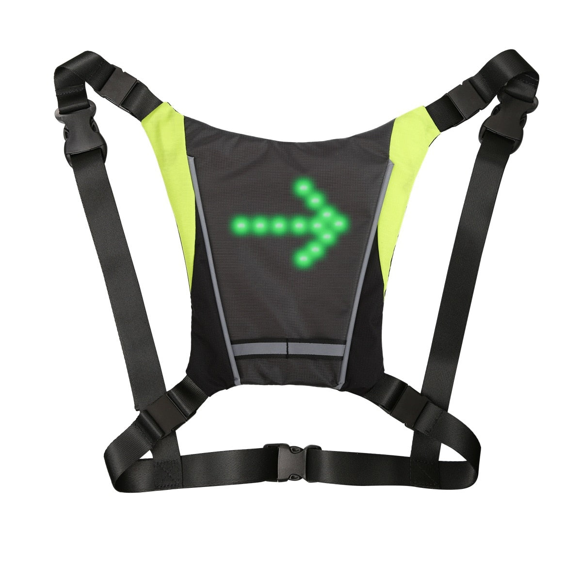 Cycling LED Signal Vest Bike Safety Wireless Turn Signal Light Riding Running Lighting Vest Safety Reflective Warning Vests
