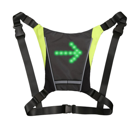 Cycling LED Signal Vest Bike Safety Wireless Turn Signal Light Riding Running Lighting Vest Safety Reflective Warning Vests