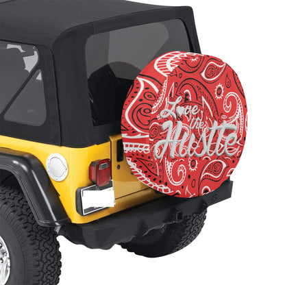 Love The Hustle Spare Tire Cover (Small) (15")