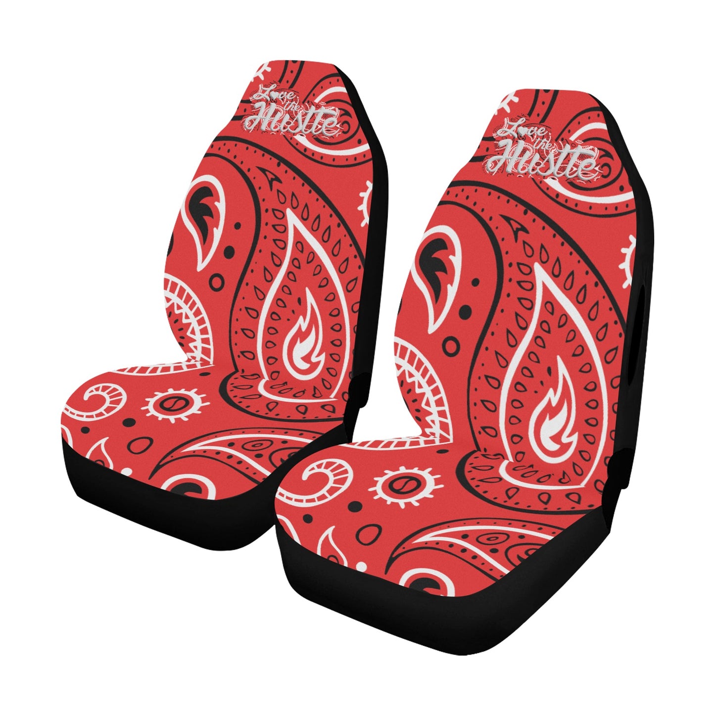 Love The Hustle Car Seat Cover Airbag Compatible(Set of 2)