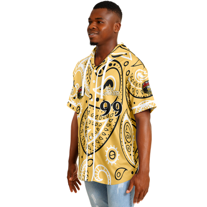 Love The Hustle® Hooded Baseball Jersey - Yellow Squad