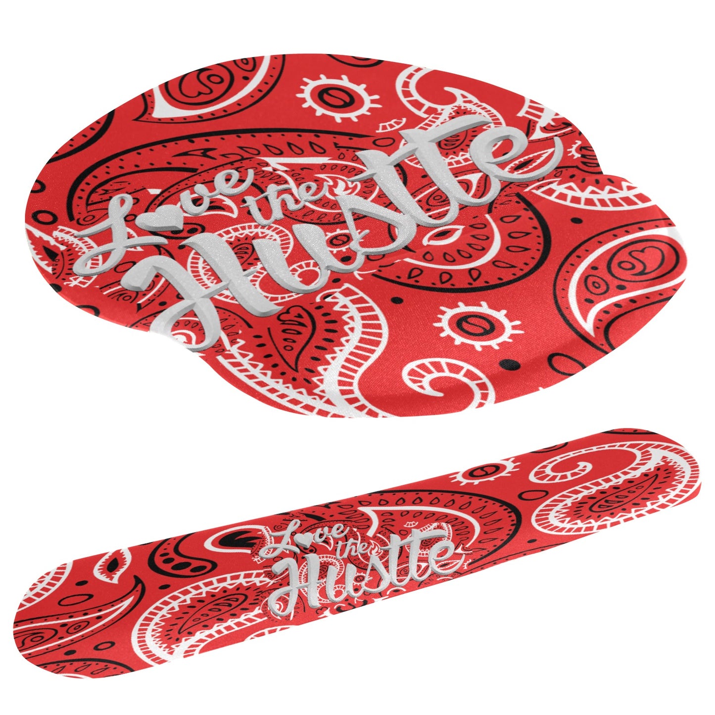 Love The Hustle Mouse Pad and Hand Rest Set