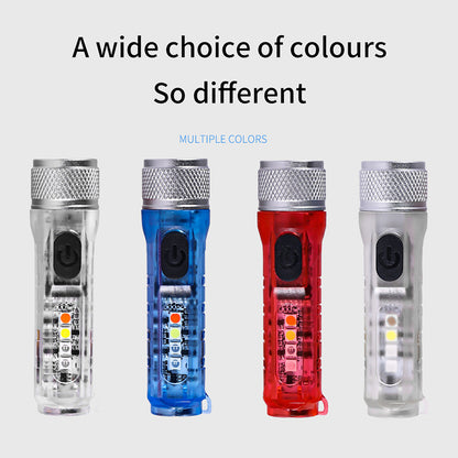 USB Rechargeable Multi-Function Flashlight Strong Light Super Bright Waterproof Long-Range Outdoor Household Portable LED Mini Flashlight