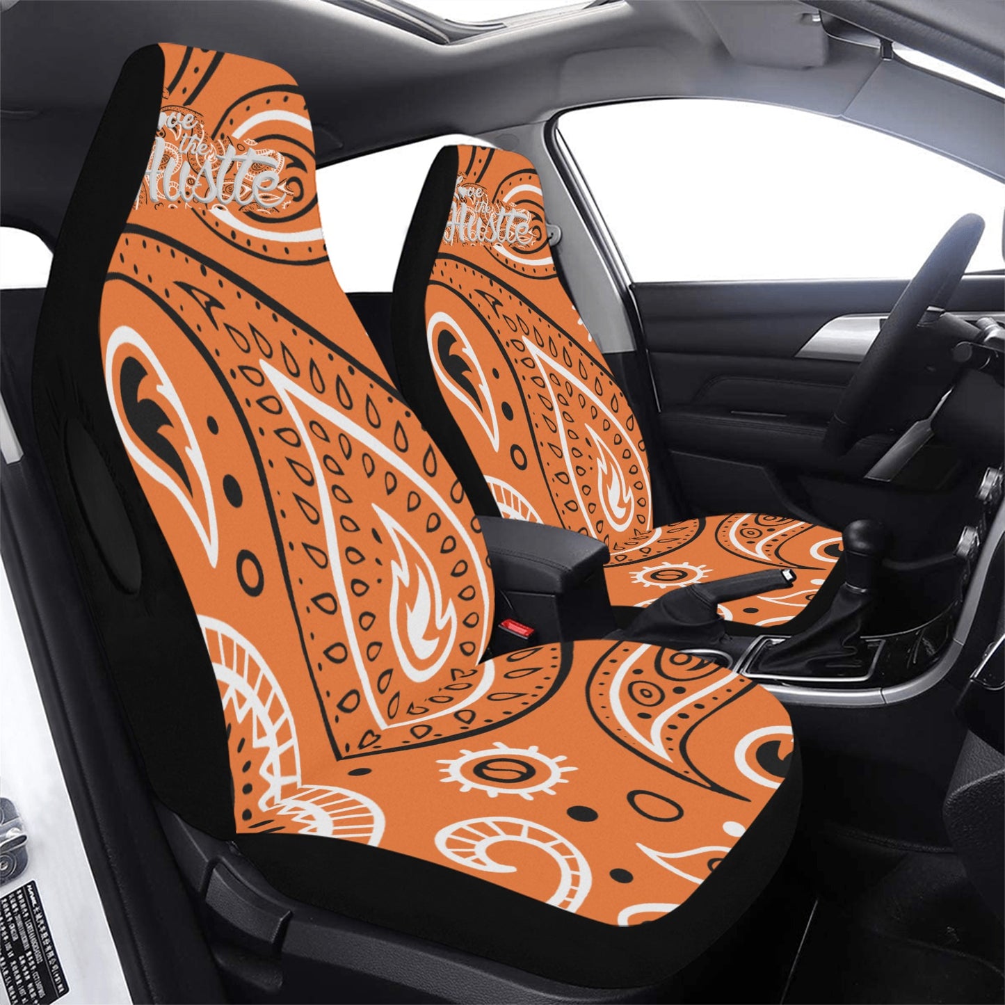 Love The Hustle Car Seat Cover Airbag Compatible(Set of 2)