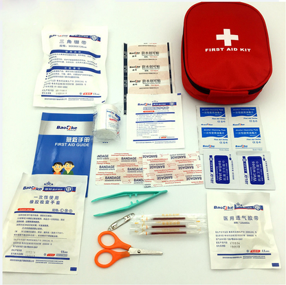 25pcs Safe Camping Hiking Car First Aid Kit – Medical Emergency Pack