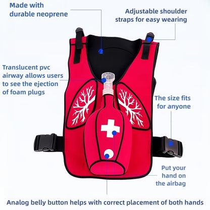 Adult & Child Heimlich Maneuver Training Vest – Choking First Aid Simulation