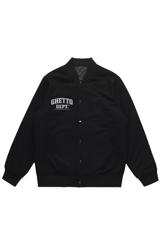 Ghetto Dept. Felt Bomber Jacket