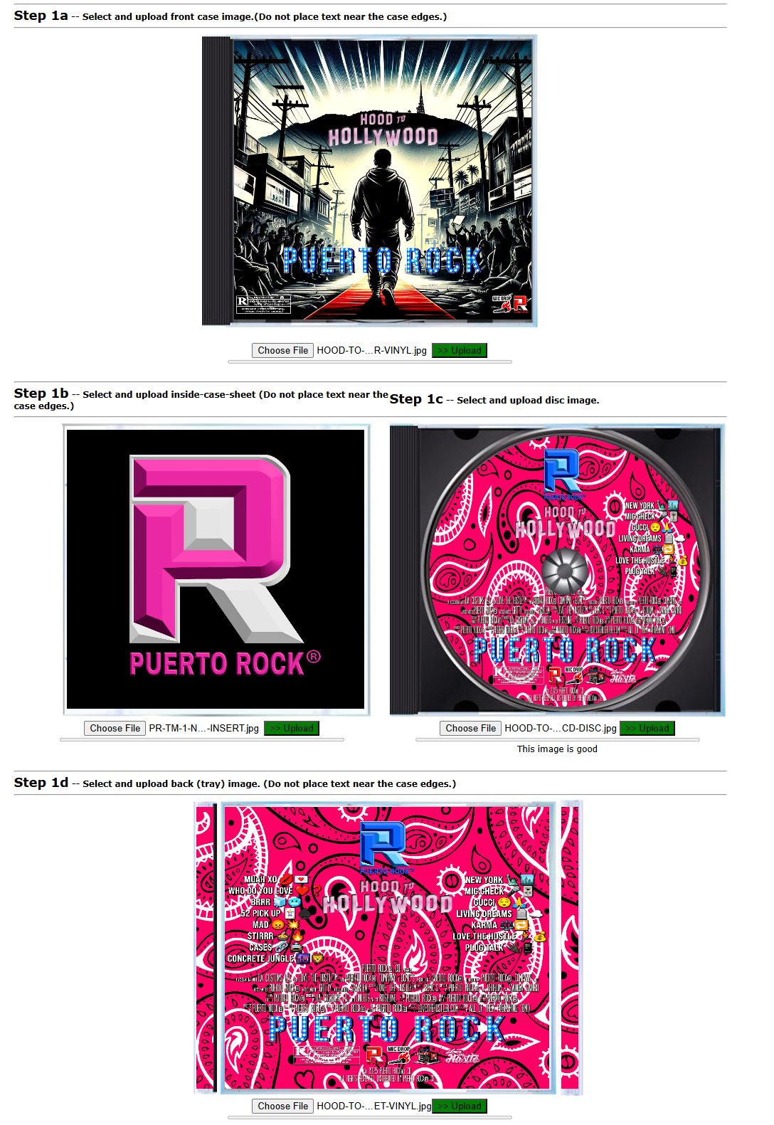 Puerto Rock® Hood To Hollywood LP - 12" Vinyl