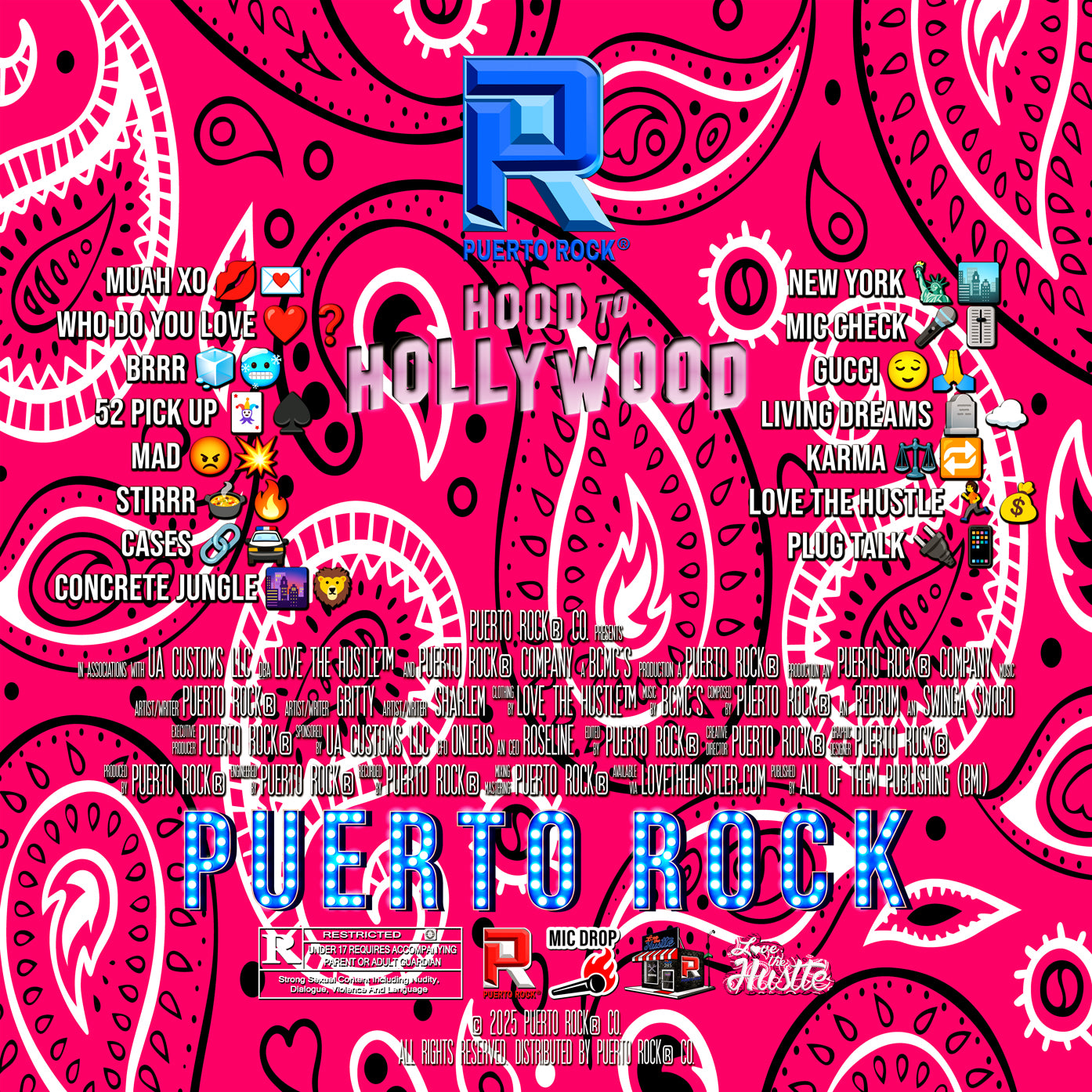 Puerto Rock® Hood To Hollywood LP - CD